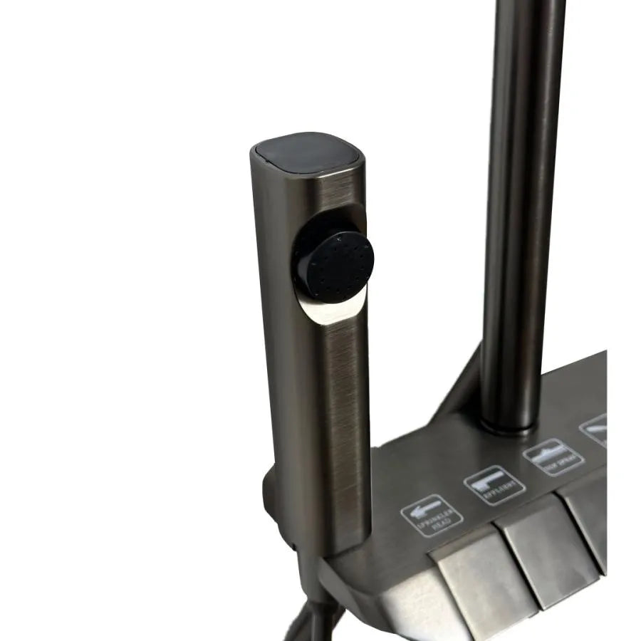 Tmavě šedý sprchový sloup z nerezové oceli OD3903 Výchozí název Alessandro Design