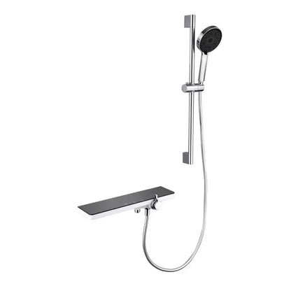 Lesklý sprchový sloup z nerezové oceli Černá Stříbrná 11211BH/CU Baterie a sprchové sloupy Výchozí název Alessandro Design