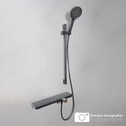 Lesklý sprchový sloup z nerezové oceli Stříbrná Černá 11211H Baterie a sprchové sloupy Výchozí název Alessandro Design