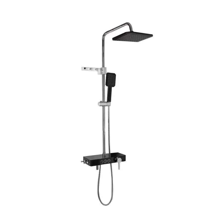 Sprchový sloup LCD displej Nerezová ocel Černá Stříbrná SJG/006 Baterie a sprchové sloupy Výchozí název Alessandro Design