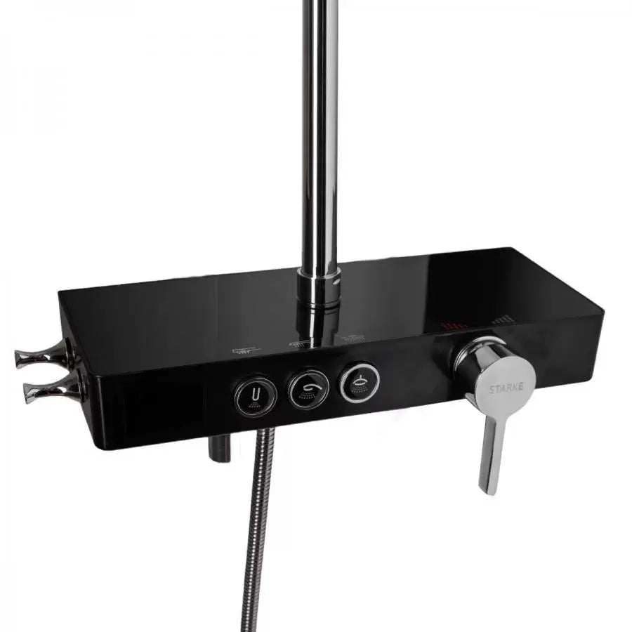 Sprchový sloup LCD displej Nerezová ocel Černá Stříbrná SJG/006 Baterie a sprchové sloupy Výchozí název Alessandro Design