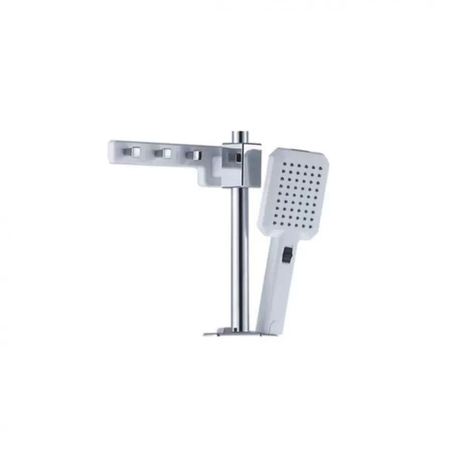 Sprchový sloup LCD displej Nerezová ocel Bílá Stříbrná SJG/007 Baterie a sprchové sloupy Výchozí název Alessandro Design