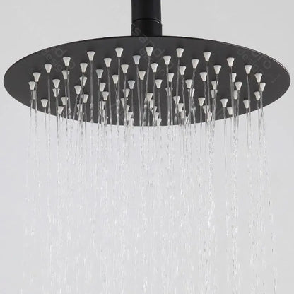 Sprchový sloup, SUS304 Nerezová ocel, Černá, HS005 Baterie a sprchové sloupy Výchozí název Alessandro Design