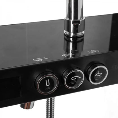 Sprchový sloup LCD displej Nerezová ocel Černá Stříbrná SJG/003 Baterie a sprchové sloupy Výchozí název Alessandro Design