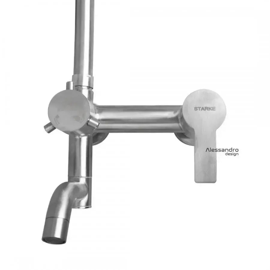 Sprchový sloup, Nerezová ocel SUS304, Satin, LY004 Výchozí název Alessandro Design