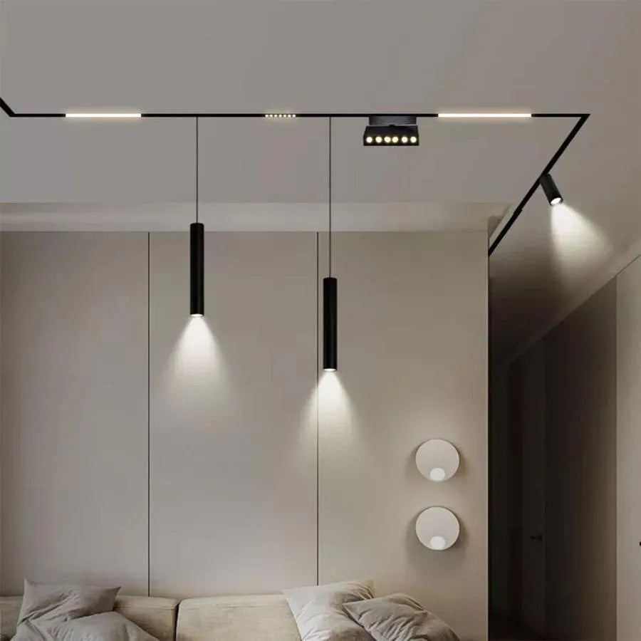 Magnetický kolejnicový lineární konektor, 10 cm, černá LED Produkty Výchozí název Alessandro Design