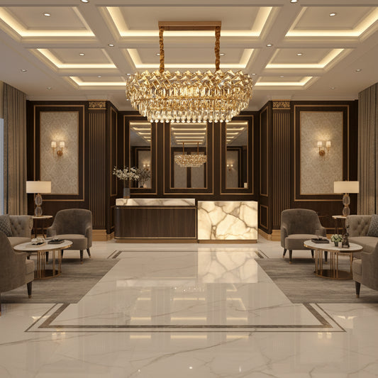 Křišťálový lustr WINDSOR Regalis 10x E14, lesklé zlato, nastavitelná výška Křišťálové lustry Výchozí název Alessandro Design