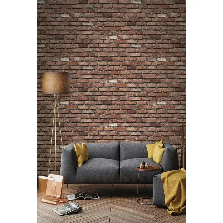 Sada 10x 3D samolepicích tapet ze starých cihel, měkké pěnové tapety, 70 cm x 77 cm x 6 mm Výchozí název Alessandro Design