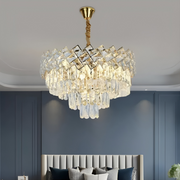 Křišťálový lustr WINDSOR Nobile 5xE14, průměr 39 cm, lesklé zlato, nastavitelná výška Křišťálové lustry Výchozí název Alessandro Design