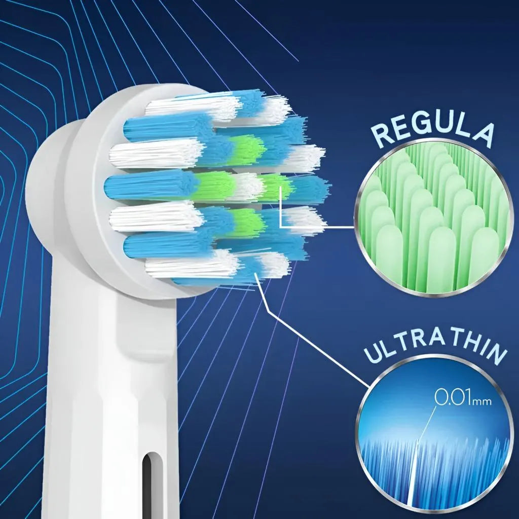 Náhradní zubní kartáček TB-20, kompatibilní s Oral-B, Cross Action, 4 ks Osobní péče Výchozí název Alessandro Design
