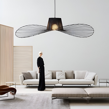 Závěsný lustr ELIAS 35cm, 1x E27, kov, černý Průmyslové lustry Výchozí název Alessandro Design