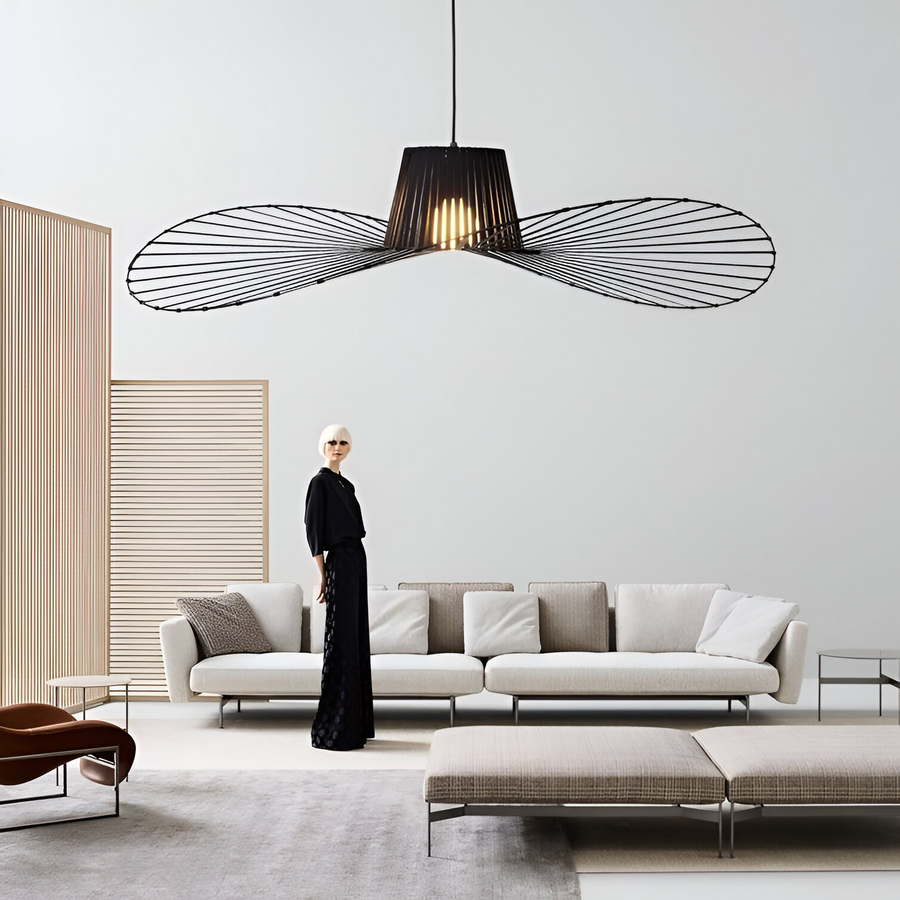 Závěsný lustr ELIAS 35cm, 1x E27, kov, černý Průmyslové lustry Výchozí název Alessandro Design
