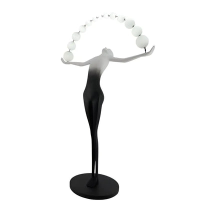 Amato LED stojací lampa 24W 4000K Černá kovová veioze a stojací lampa Výchozí název Alessandro Design