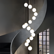 Závěsný lustr, 25 glóbů XE27, zlatý, nastavitelná výška Moderní lustry Výchozí název Alessandro Design