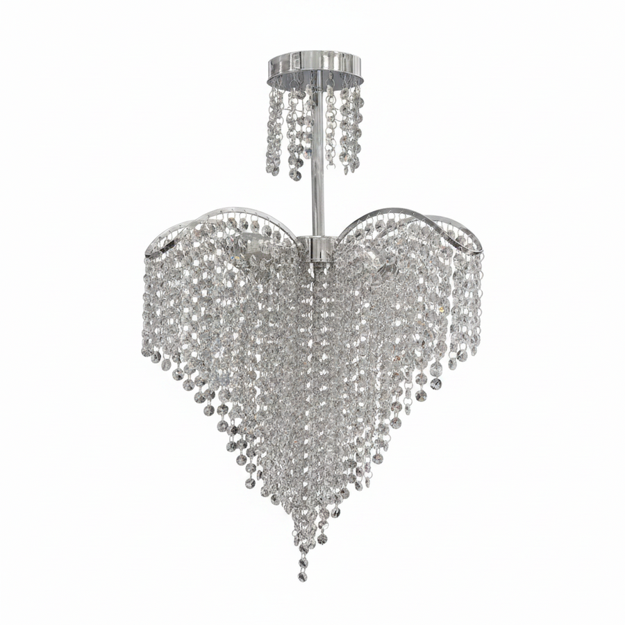 Ander Crystal Lustr 4xE14 Průměr 45cm Chrome