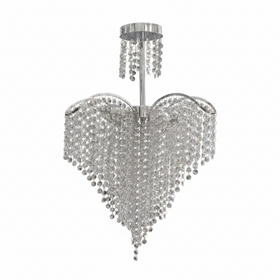 Ander Crystal Lustr 4xE14 Průměr 45cm Chrome