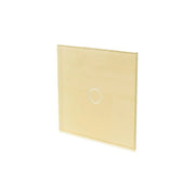 Jednoduchý dotykový spínač Gold Secure Glass Výchozí spínače Název Alessandro Design