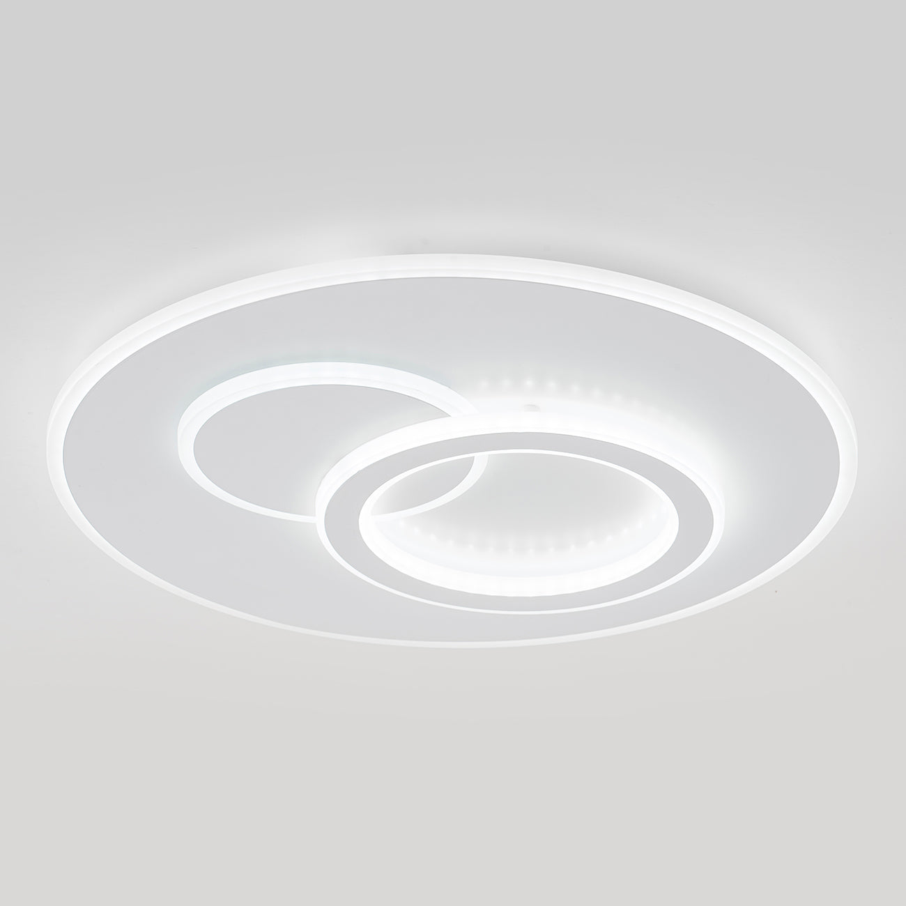 LED lustr s dálkovým ovládáním NOLUX 34W, kulatý, studené/teplé/neutrální světlo, stmívatelné, bílé LED lustry s dálkovým ovládáním Výchozí název Alessandro Design