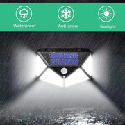 Solární lampa s pohybovým senzorem, 100 LED, IP.65, černá Venkovní nástěnná svítidla Výchozí název Alessandro Design