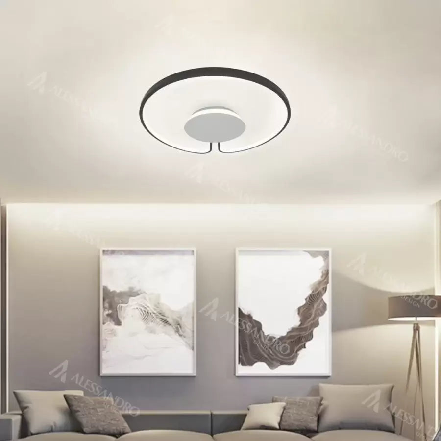 LED lustr ADARA 90W, kulatý, neutrální světlo, 4000K, černá Aplikované LED lustry Výchozí název Alessandro Design