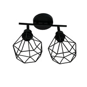 Lustr Aerope, 2x E27, kov, černá Průmyslové lustry Výchozí název Alessandro Design