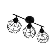 Lustra Ailyn 3x E27 Black Luster Industrial Default Title Alessandro Design