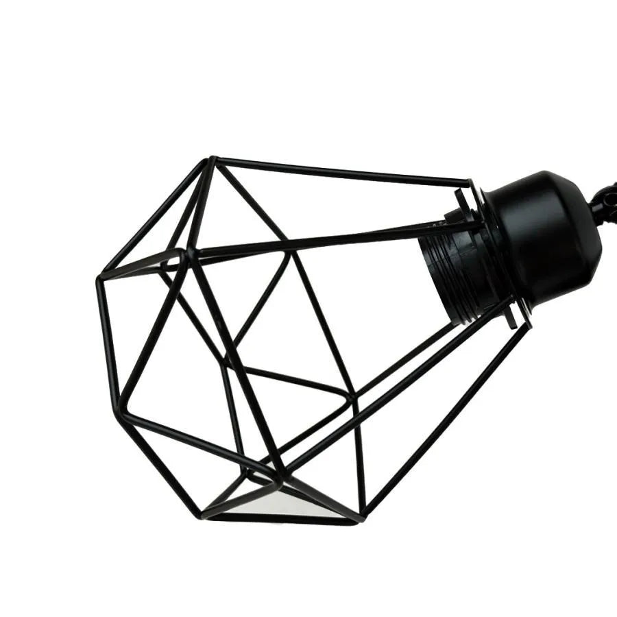 Lustra Ailyn 3x E27 Black Luster Industrial Default Title Alessandro Design