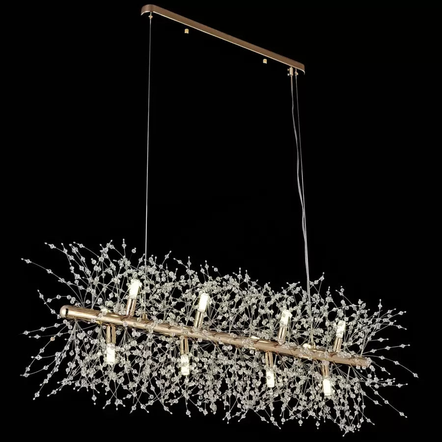 Lachlan Crystal Lustr 8x G9 Gold Moderní Lustry Výchozí název Alessandro Design