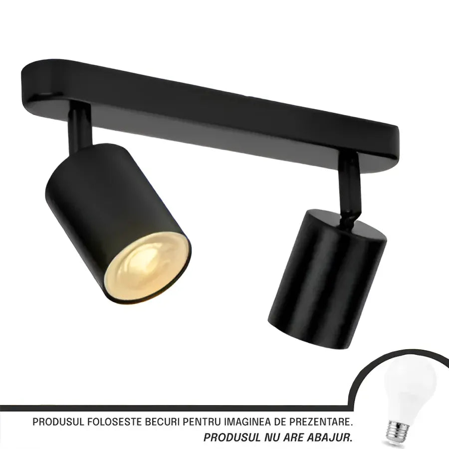 Lustr Joom s lineárním projektorem 2XGU10 Černý LED lustr Výchozí název Alessandro Design