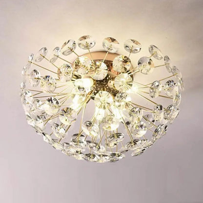 Křišťálový lustr MINUE, 4x G9, průměr 35 cm, lesklé zlaté Křišťálové lustry Výchozí název Alessandro Design