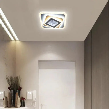 LED lustr NEXA 3D 46W, čtvercový, studené/teplé/neutrální světlo, bílé LED lustry Výchozí název Alessandro Design