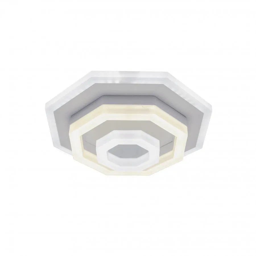 LED lustr ADELINE 24W, Průměr 20cm, Studené/Teplé/Neutrální světlo, Bílá