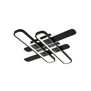 LED lustr s dálkovým ovládáním AFINA 120W, 4 prvky, studené/teplé/neutrální světlo, stmívatelné, černé LED lustry s dálkovým ovládáním Výchozí název Alessandro Design