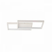 LED lustr s dálkovým ovládáním LANDYN 37W, 2 čtverce, studené/teplé/neutrální světlo, stmívatelné, bílý LED lustr s dálkovým ovládáním Výchozí název Alessandro Design