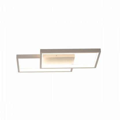 LED lustr s dálkovým ovládáním LANDYN 37W, 2 čtverce, studené/teplé/neutrální světlo, stmívatelné, bílý LED lustr s dálkovým ovládáním Výchozí název Alessandro Design