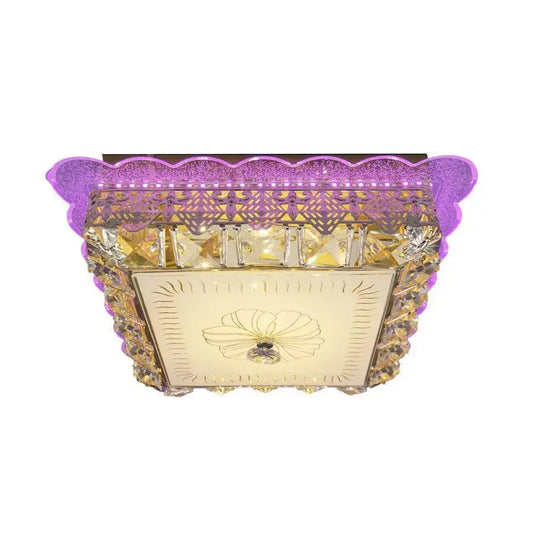 Křišťálový LED lustr ANAIDA RGB 20W, 3000K / 4000K / 6000K, Zlaté LED lustry s dálkovým ovládáním Výchozí název Alessandro Design