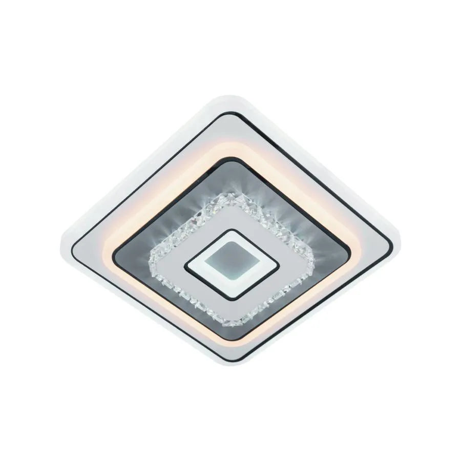 LED krystalový lustr ARABELA 40W, studené/teplé/neutrální světlo, bílé LED lustry Výchozí název Alessandro Design