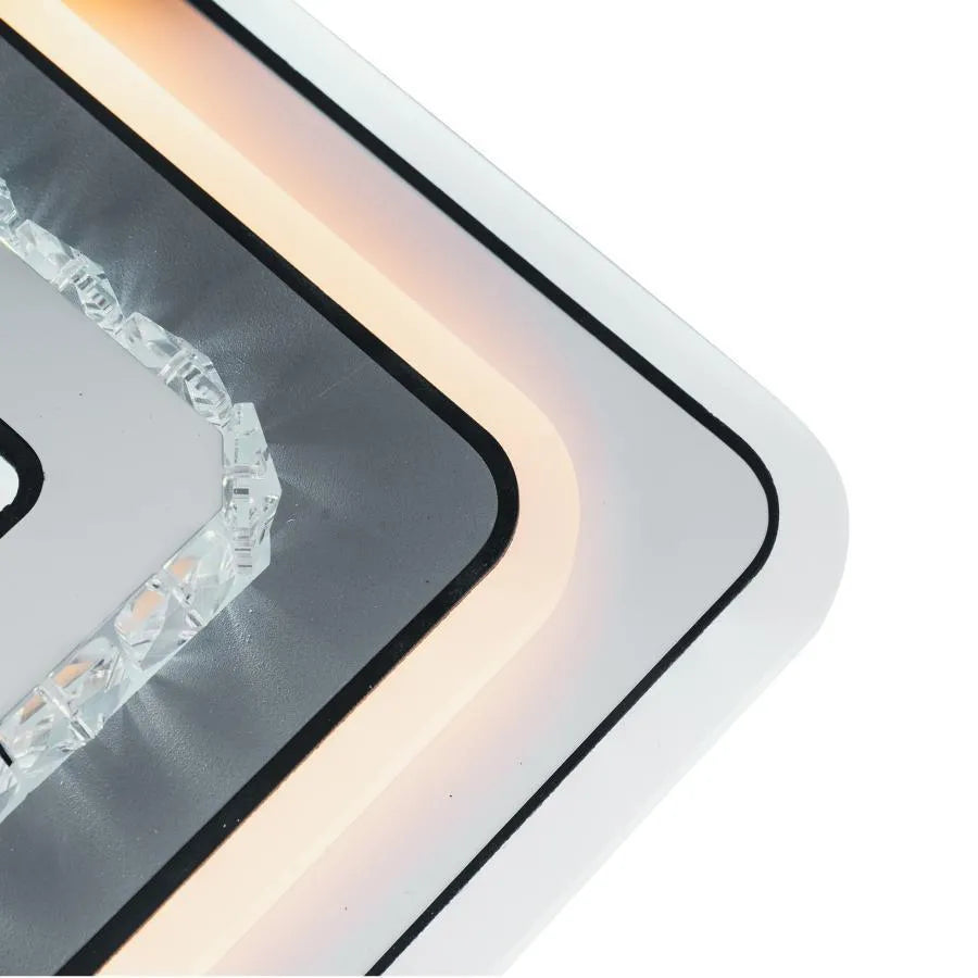 LED krystalový lustr ARABELA 40W, studené/teplé/neutrální světlo, bílé LED lustry Výchozí název Alessandro Design