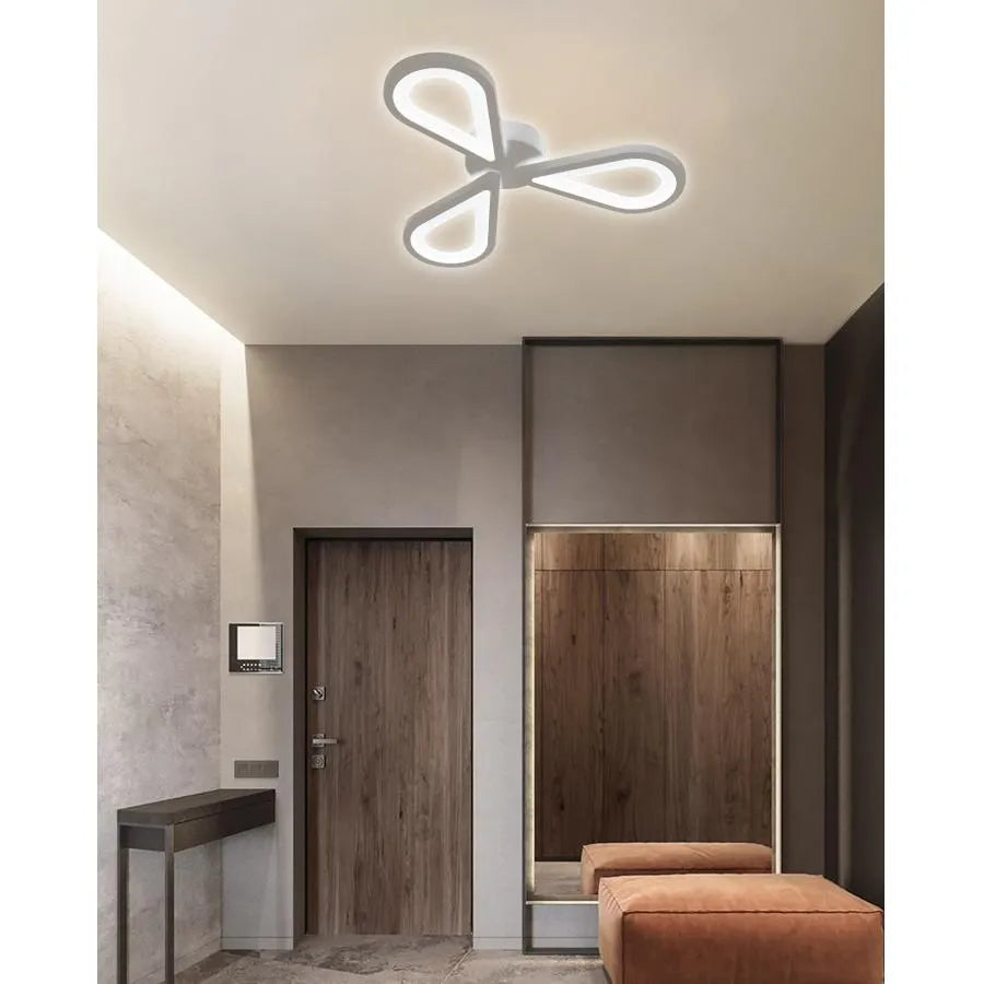LED lustr AURALIUS 18W, 3 okvětní lístky, neutrální světlo, 4000K, bílá Aplikované LED lustry Výchozí název Alessandro Design