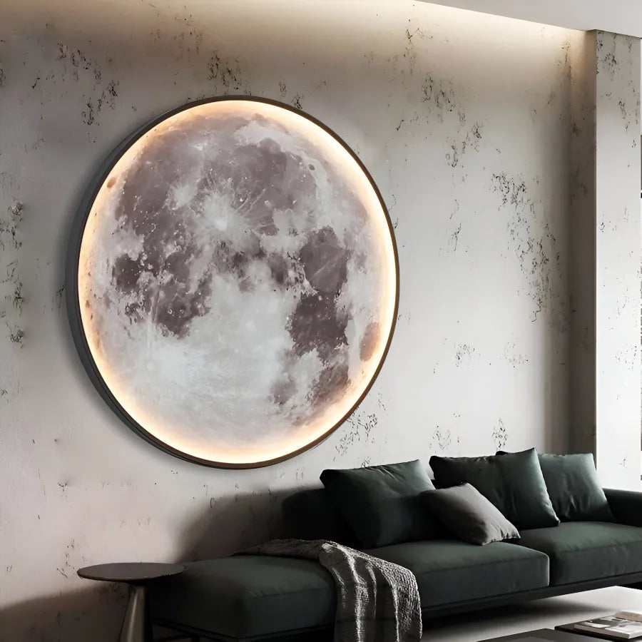 LED nástěnné svítidlo, dekorativní, Luna 83W Průměr 120CM Studené/Neutrální/Teplé světlo Černé LED lustry Použito Výchozí název Alessandro Design