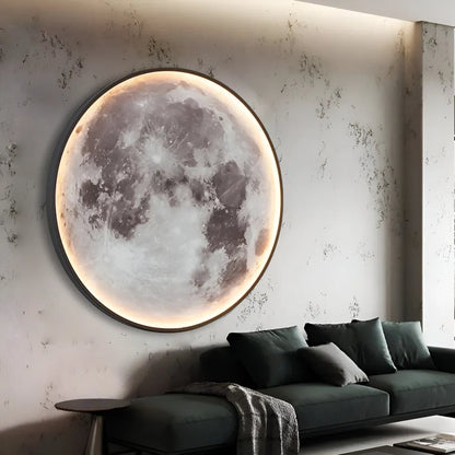 LED nástěnné svítidlo, dekorativní, Luna 83W Průměr 120CM Studené/Neutrální/Teplé světlo Černé LED lustry Použito Výchozí název Alessandro Design