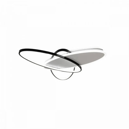 LED lustr s dálkovým ovládáním LIGURIA 77W, 3 ovály, studené/teplé/neutrální světlo, stmívatelné, černá bílá LED lustry s dálkovým ovládáním Výchozí název Alessandro Design
