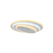 LED lustr NEXA 3D 36W, oválný, studené/teplé/neutrální světlo, bílá