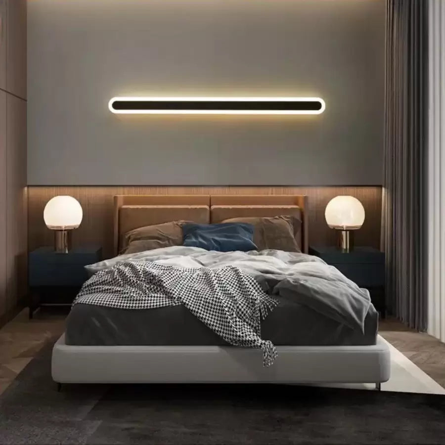 CASSIUS LED lustr, 24W, lineární, studené/teplé/neutrální světlo, černé LED lustry Výchozí název Alessandro Design