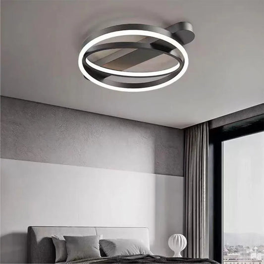 LED lustr s dálkovým ovládáním CERELIS 90W, studené/teplé/neutrální světlo, stmívatelné, černé LED lustry s dálkovým ovládáním Výchozí název Alessandro Design