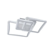 LED lustr s dálkovým ovládáním FARYDA 120W, 3 čtverce, studené/teplé/neutrální světlo, stmívatelné, bílá