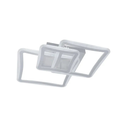 LED lustr s dálkovým ovládáním FARYDA 120W, 3 čtverce, studené/teplé/neutrální světlo, stmívatelné, bílá