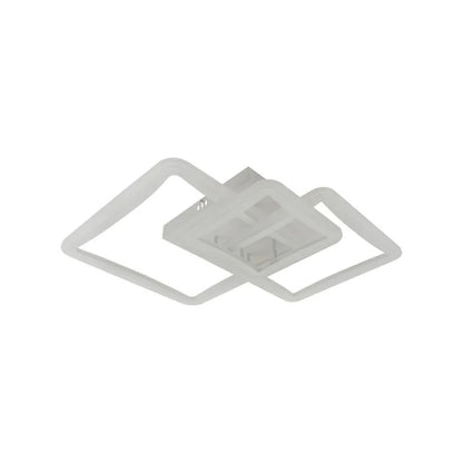 LED lustr s dálkovým ovládáním FARYDA 120W, 3 čtverce, studené/teplé/neutrální světlo, stmívatelné, bílá