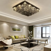Křišťálový lustr, Brady, 14xE14, obdélníkový, šedý Křišťálové lustry Výchozí název Alessandro Design