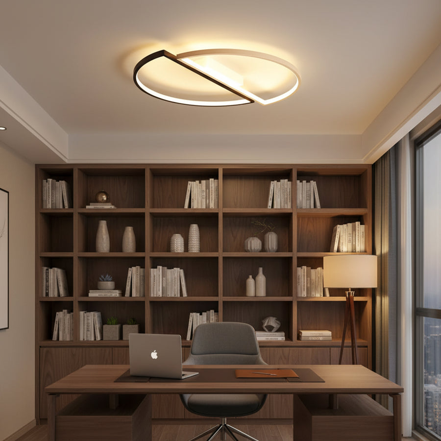 LED lustr s dálkovým ovládáním VECTOR ARCUS 52W, 2 prvky, studené/teplé/neutrální světlo, stmívatelné, bílá Černá LED lustry s dálkovým ovládáním Výchozí název Alessandro Design
